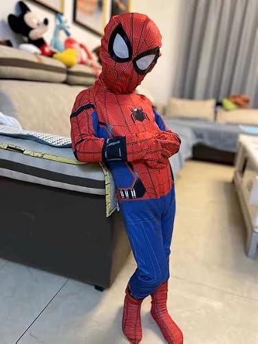 Dwellcheng Spidermen homecoming Costume Spandex (4T) - Thumbnail 5
