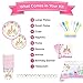 BleuZoo Unicorn Party Supplies - Girls Birthday Decorations Set Decor Theme Tableware Pack - Includes: Big and Small Plates, Tablecloth, Banner, Napkins, Cups, Forks, Knives, Spoons (Serves 16)