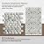 PEBBLETILE.CO Strip Grey Walltile Pebble Mosaic, Tumbled Stone Backsplash Tiles for Kitchen Walls, Shower and Bathroom Walls, and Outdoor Areas (10.5" X 12")
