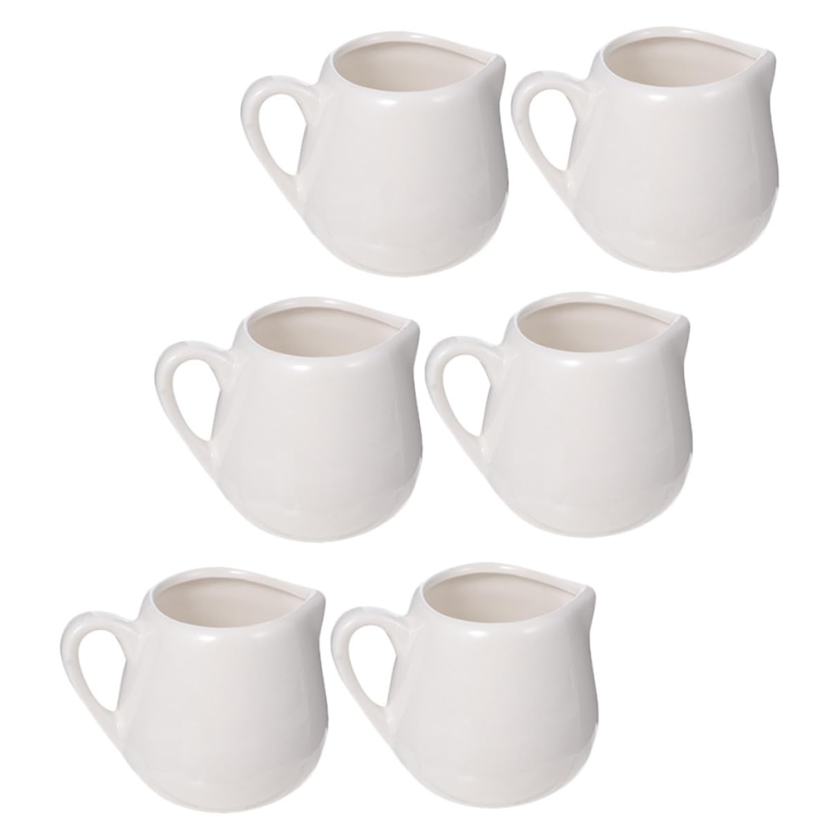 Pot à lait et sauce en céramique Hohopeti avec bec verseur anti-goutte lot de 6