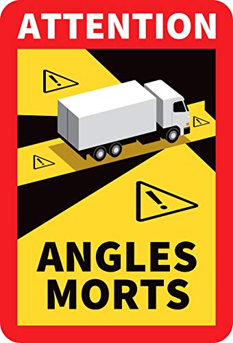 Autocollant angles morts vinyle étanche haute résistance UTTSCHEID format 17x25cm