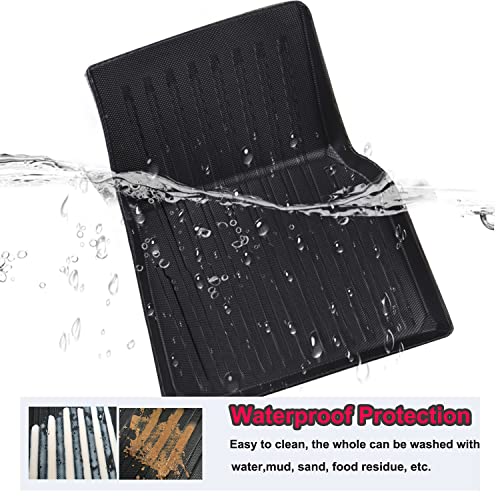 Kikimo 9 Pcs Tesla Model Y Floor Mats,Brackrest Mats Front Rear Cargo Liner Mat,Tesla Model Y Accessories All Weather Floor Mat Anti-Slip Floor Mat Custom Fit For Tesla(Not Fit 7 Seater) #TOP3