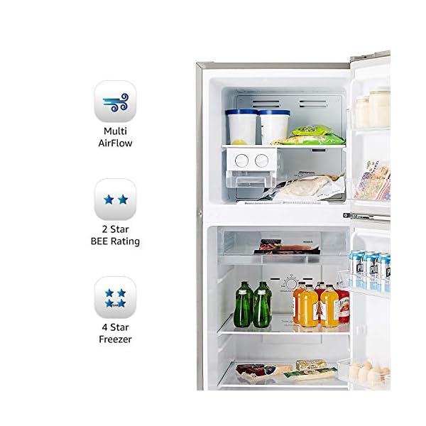 AmazonBasics 345 L 2 star Frost Free Double Door Refrigerator Price in