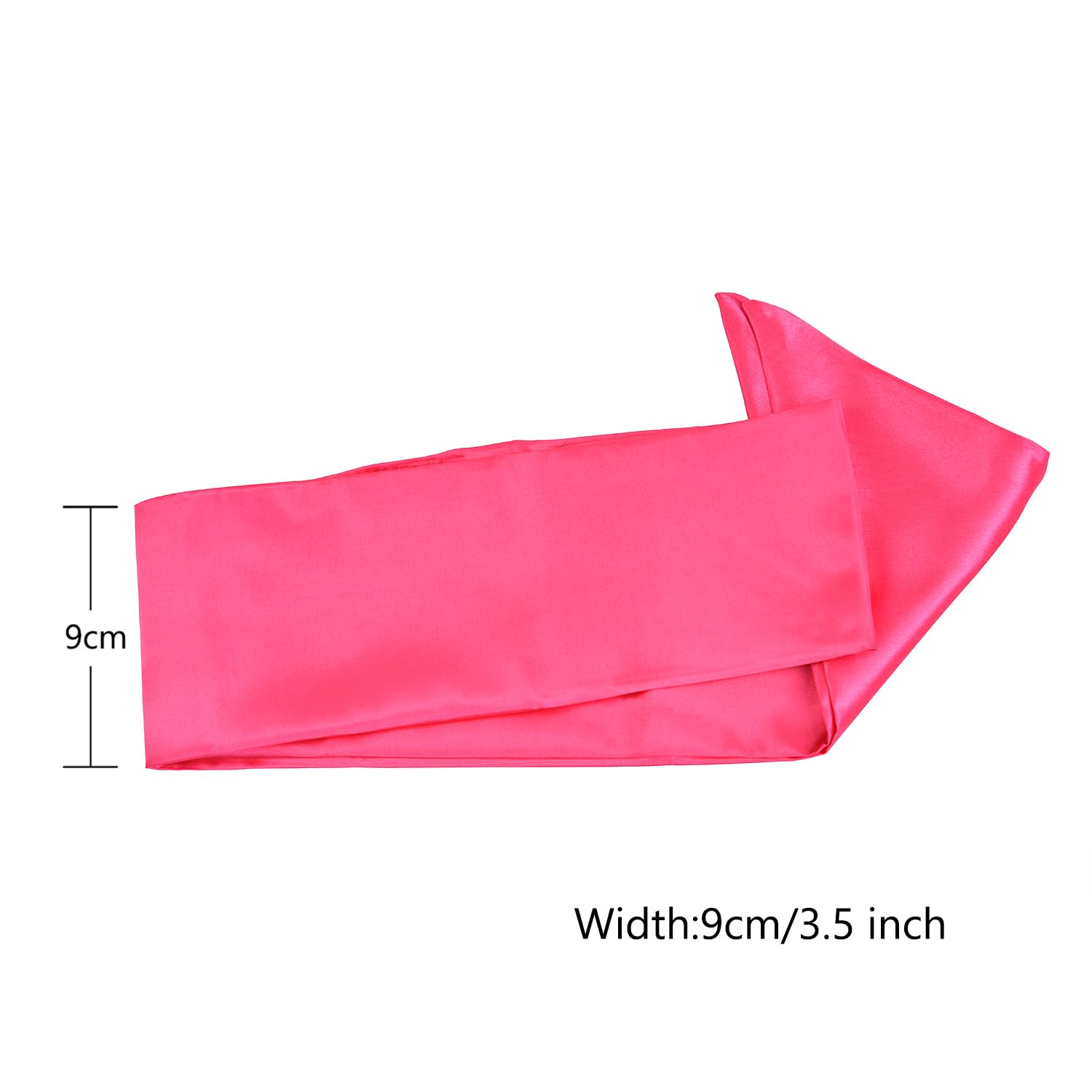 Satin Scarves for Lace Front Wigs Keep Wig Secured Silk Headband for Sports Yoga Facial (2 Pieces，Pink)