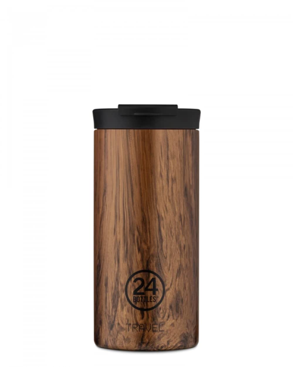 24Bottles Tasse de voyage isotherme en acier inoxydable sans BPA, 12 heures froides, 600 ml, avec bouteille d'eau chaude.