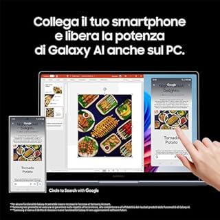 Samsung Laptop Galaxy Book4 Edge, Display da 16" WQXGA+ AMOLED Touch Screen, Snapdragon Elite X1E, 16GB RAM, 512GB SSD, Windows 11 Home, Sapphire Blue, NP960XMA-KB1IT [Versione italiana]