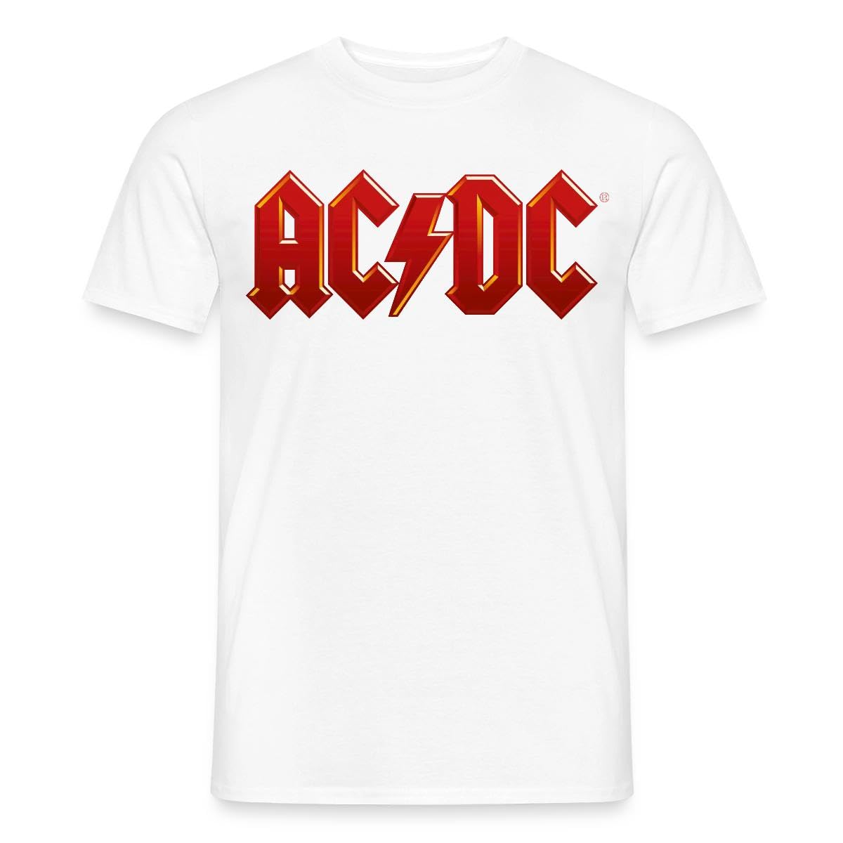 Spreadshirt AC/DC Logo Classique Éclair T Shirt Homme - Les Beatles, Paul McCartney, John Lennon, RIngo Starr, George Harrison Spreadshirt AC/DC Logo Classique Éclair T Shirt Homme