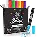 Produktbild Belmique Kreidestifte 6MM Bunt - Trocken Abwischbare Kreidemarker 8er Set. Kräftige Farben für Tafel, Fenster, Whiteboard, Tafelfolie - Rund- & Schrägkeilspitze für perfektes Schreiberlebnis