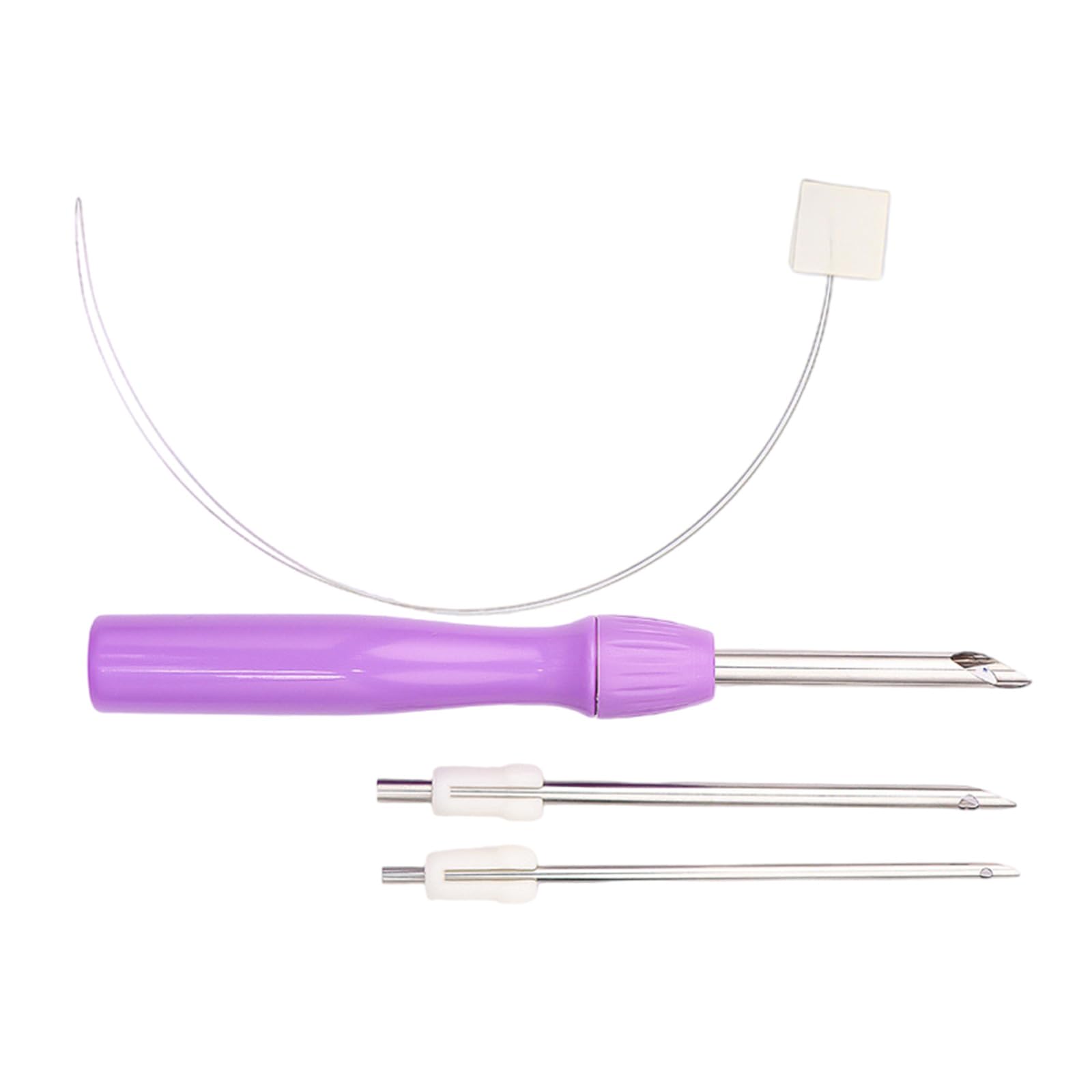 NEWFT Punched Needle Set Embroidery Needle Punched Embroidery Pen for Craft Tool