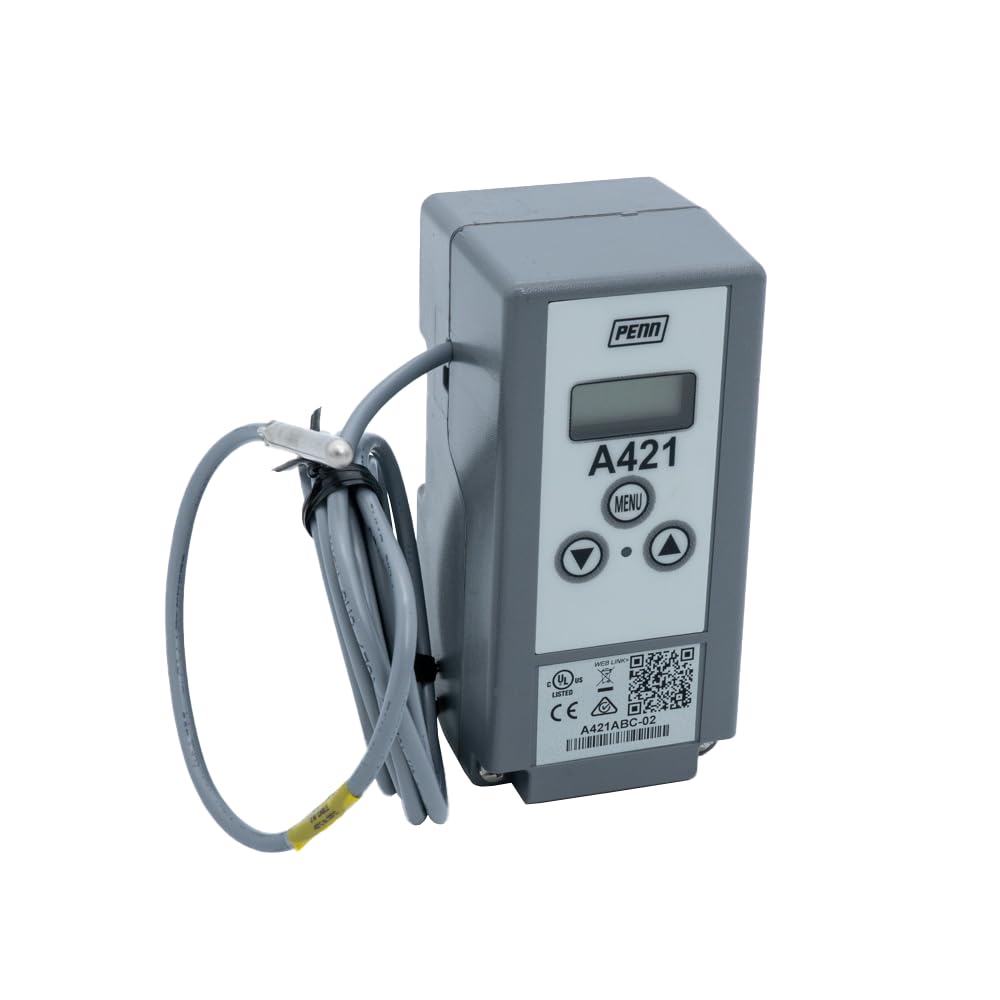 Johnson ControlsA421ABC-02C A421 Series Electronic Temperature Control, -40 to 212 Degree F Temperature Range, Single-Pole, Double-Throw