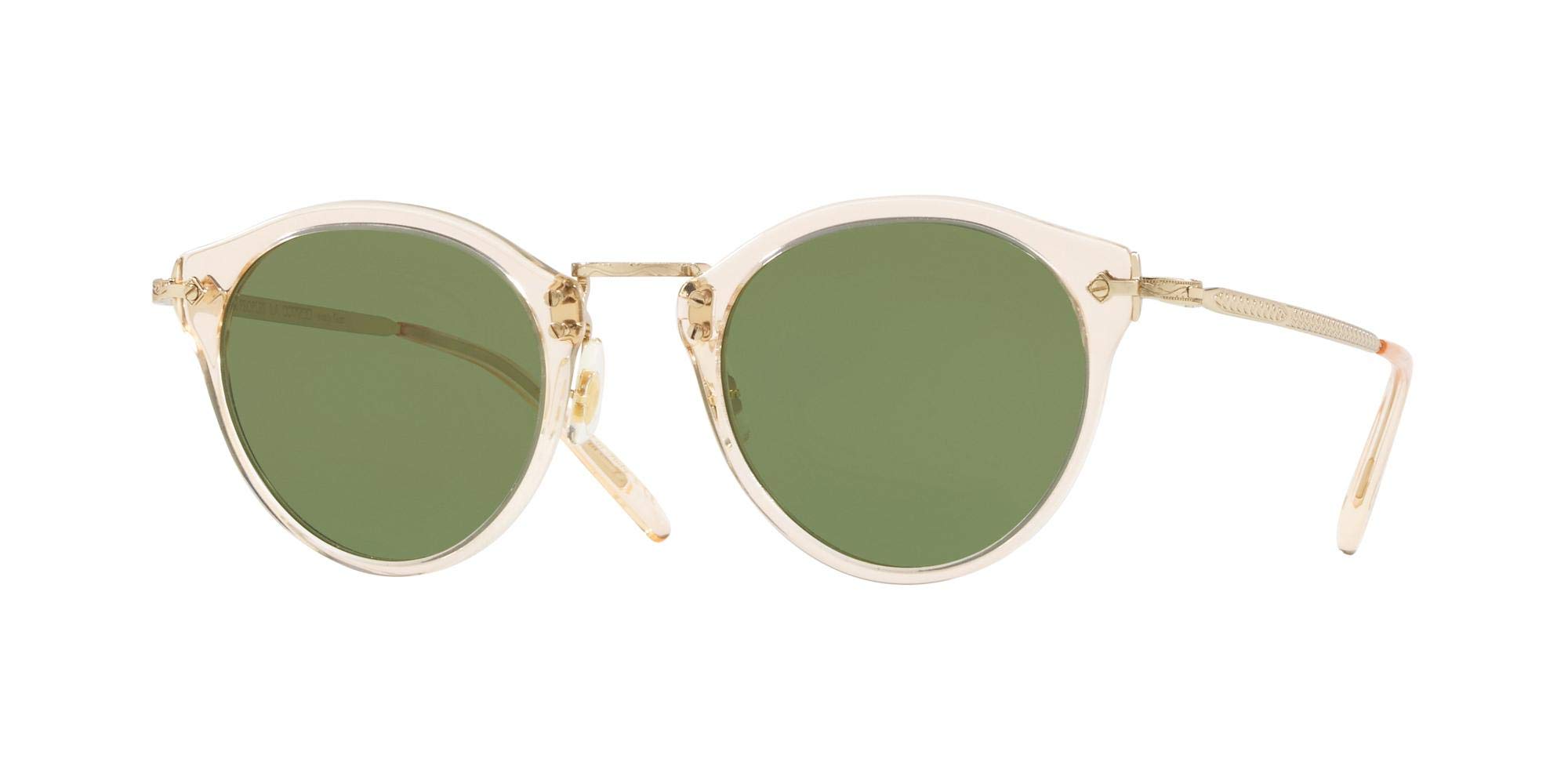 Oliver Peoples OP-505 Sun Gold/Green Lens Sunglasses