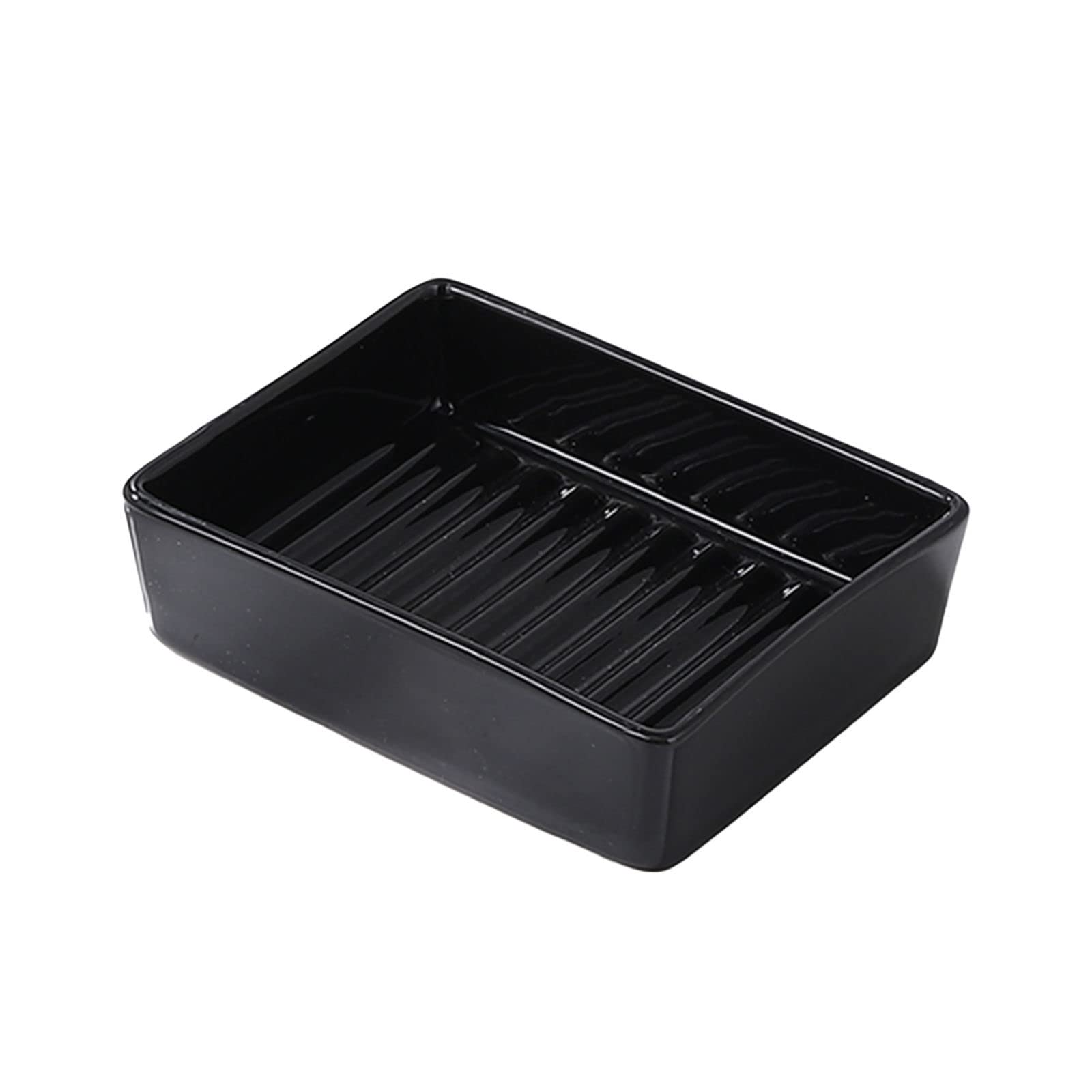 Dozownik mydła, Ceramika Prostokątne mydelniczki i dozownik balsamu(Black,Soap dish)