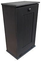 Vista 14 de Sawdust City Soporte de basura de madera inclinable (azul del mar viejo)