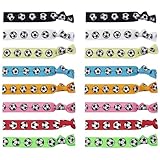 Niuhong Fußball Armbänder Fussball Bänder Stoff Armbänder Veranstaltungen Elastisches Armband Sport Aktivitäten Spiel Sportarten Training Erwachsene Junior (8 Farben)