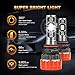 MOSTPLUS MOSTPLUS 9800 Lumens 98W/Pair-9007 All-in-One LED-TX1860 Chip Really Focused Headlight Bulbs Super Mini Conversion Kit Xenon White