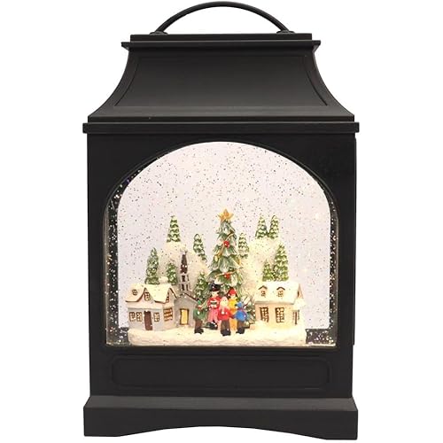 Raz Imports 2022 11" Ice Skate Rink Musical Lighted Water Lantern