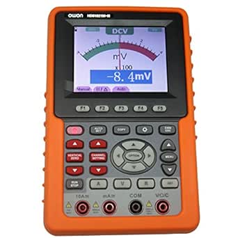Owon HDS1021M-N Series HDS Handheld Digital Storage Oscilloscope and Digital Multimeter, 20MHz, Single Channel, 500MS/s Sample Rate with Waveform Record &amp; Replay、FFT Functions