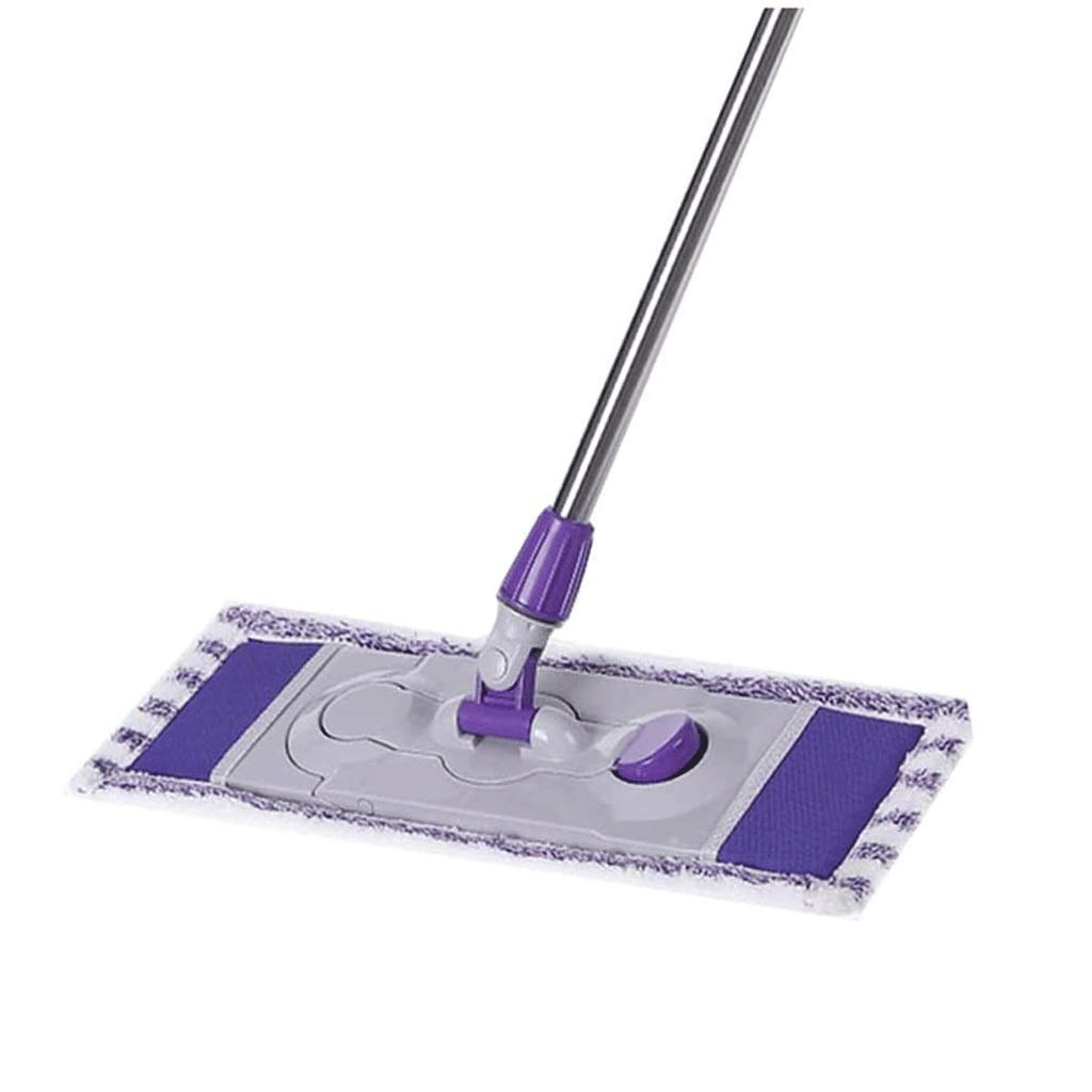 Trapeador de Polvo Morado, trapeadores de Microfibra para Limpieza de Pisos, con Mango Ajustable Extensible y Almohadillas Lavables para trapeadores