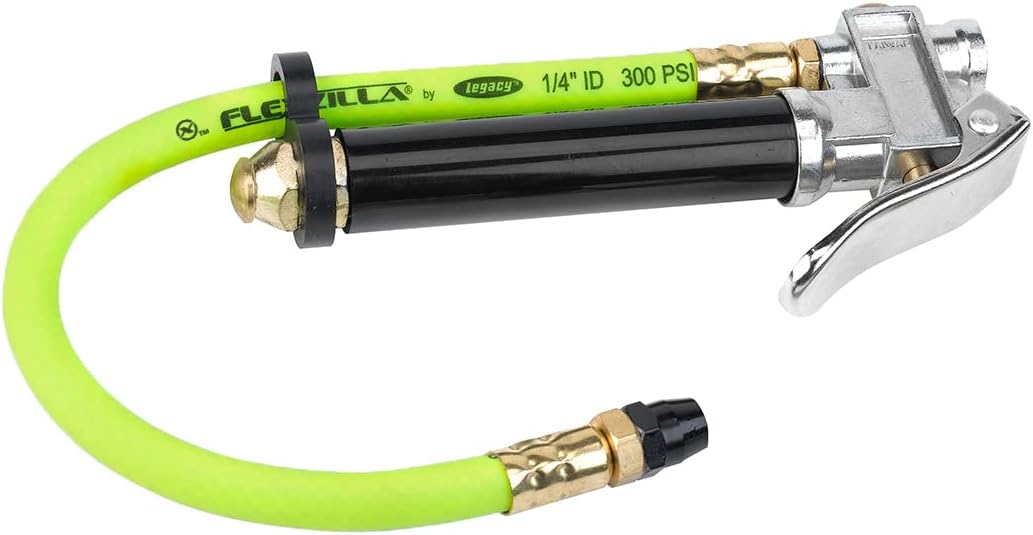 Flexzilla Premium Straight-On Tapered Chuck Inflator with 12 in. Hose (20-170 PSI) - AL2000FZ