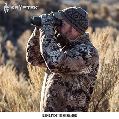 Kryptek Men's Standard Njord Windproof, Cold Weather, Super Quiet Soft Shell Camo Jacket, Skyfall, L #TOP5