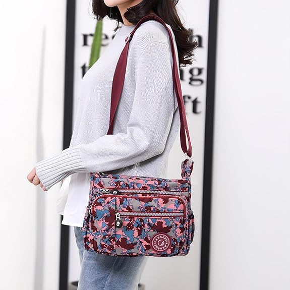 Image of ketmart Crossbody Bags Waterproof for Women Handbags Shoulder Bag with Adjustable Strap Women's Crossbody Purses polyester Fabric.