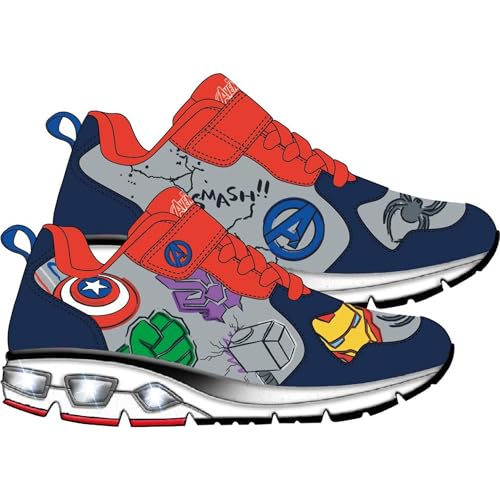 CERDÁ LIFE'S LITTLE MOMENTS Baskets pour Enfants Avengers avec lumières LED interactives Semelle TPR Avengers