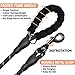 COOYOO 2 Pack Dog Leash 5 FT Heavy Duty - Comfortable Padded Handle - Reflective Dog Leash for Medium Large Dogs with Collapsible Pet Bowl