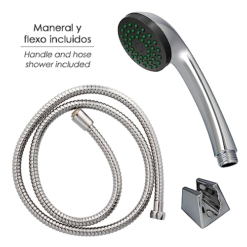 Hamburg Single-Lever Bath/Shower Mixer tap with Flexo and Mineral Ceramic Cartridge, Diameter 35 mm, Multicoloured, único - Image 2