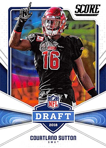 2018 Score NFL Draft #22 Courtland Sutton SMU Mustangs Football Card