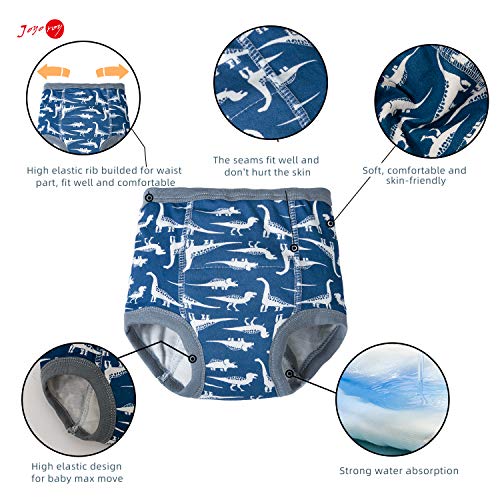 Joyo roy Reusable Training Pants for Baby Boy 1-5 Year 6pack Baby Potty Training Pants Cloth Nappies