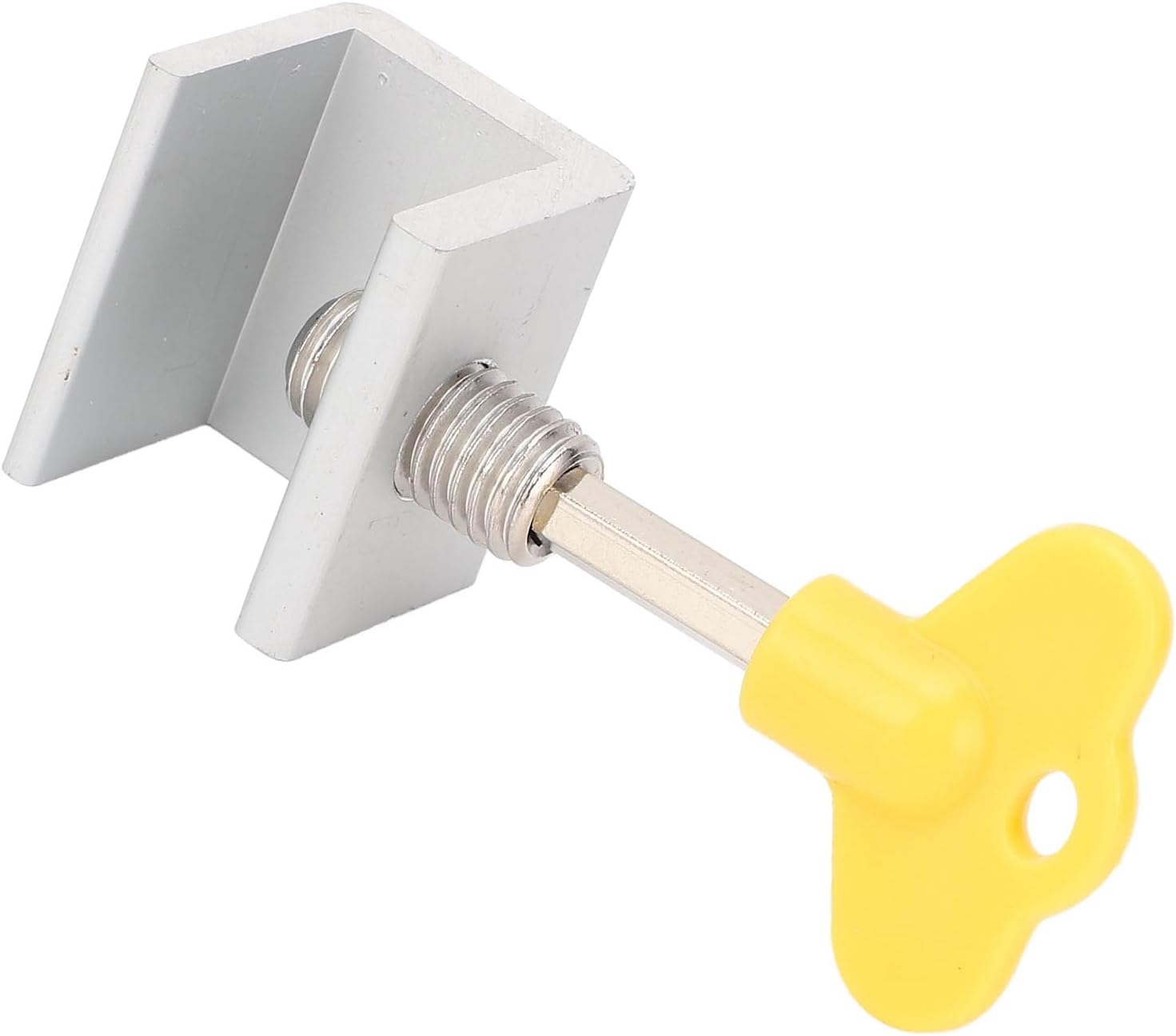 10 Sets Single Hole Window Locks, Adjustable Sliding Lock Kit for Horizontal and Vertical, with Hex Wrench for Easy Installation (Silver)