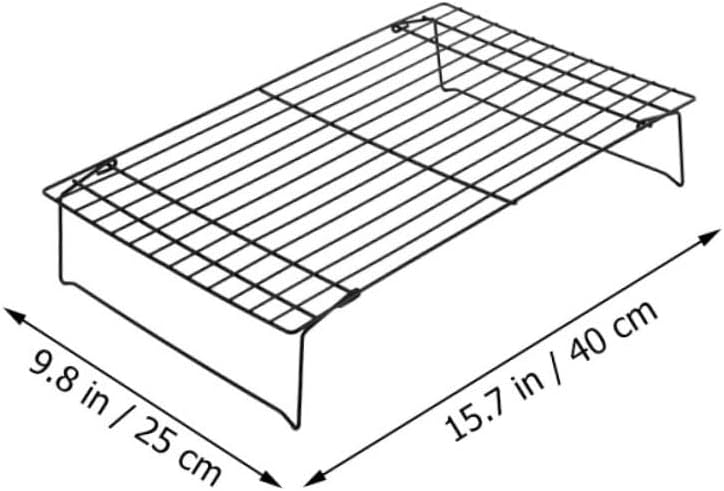 TIDTALEO 3Pcs Multi Functional Cooling Rack Thickened Carbon Steel Baking Rack for Cookies Bread Bbq and More Convenient Design for Air Circulation and Easy Cleaning