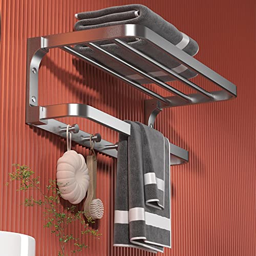 Porte-serviettes de salle de bain en aluminium au design durable
