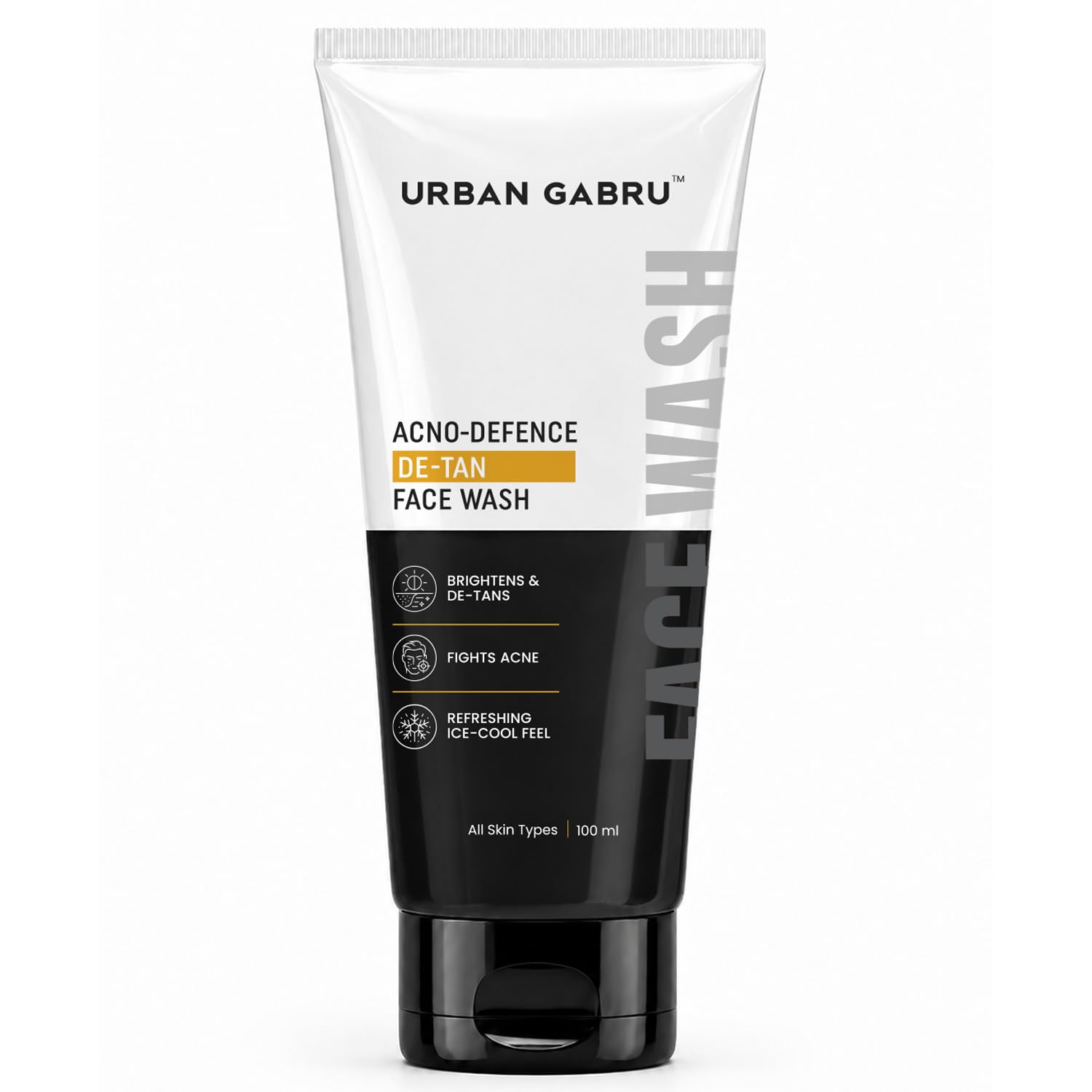 UrbanGabru Acno-Defence De-Tan Face Wash for Men 100ml - Image 1