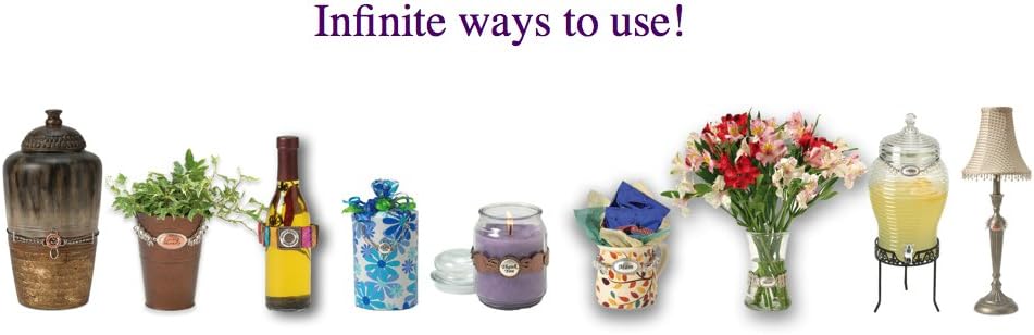 Happy Anniversary Soy Candle 'Crème Brulee' - Wrapped with Infinite Links - Magnetic, Interchangeable, Collectible