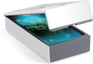 Technaxx Caja de desinfección UV TX-148 para teléfonos móviles y objetos - Eficiencia de esterilización del 99,9%, cámar...