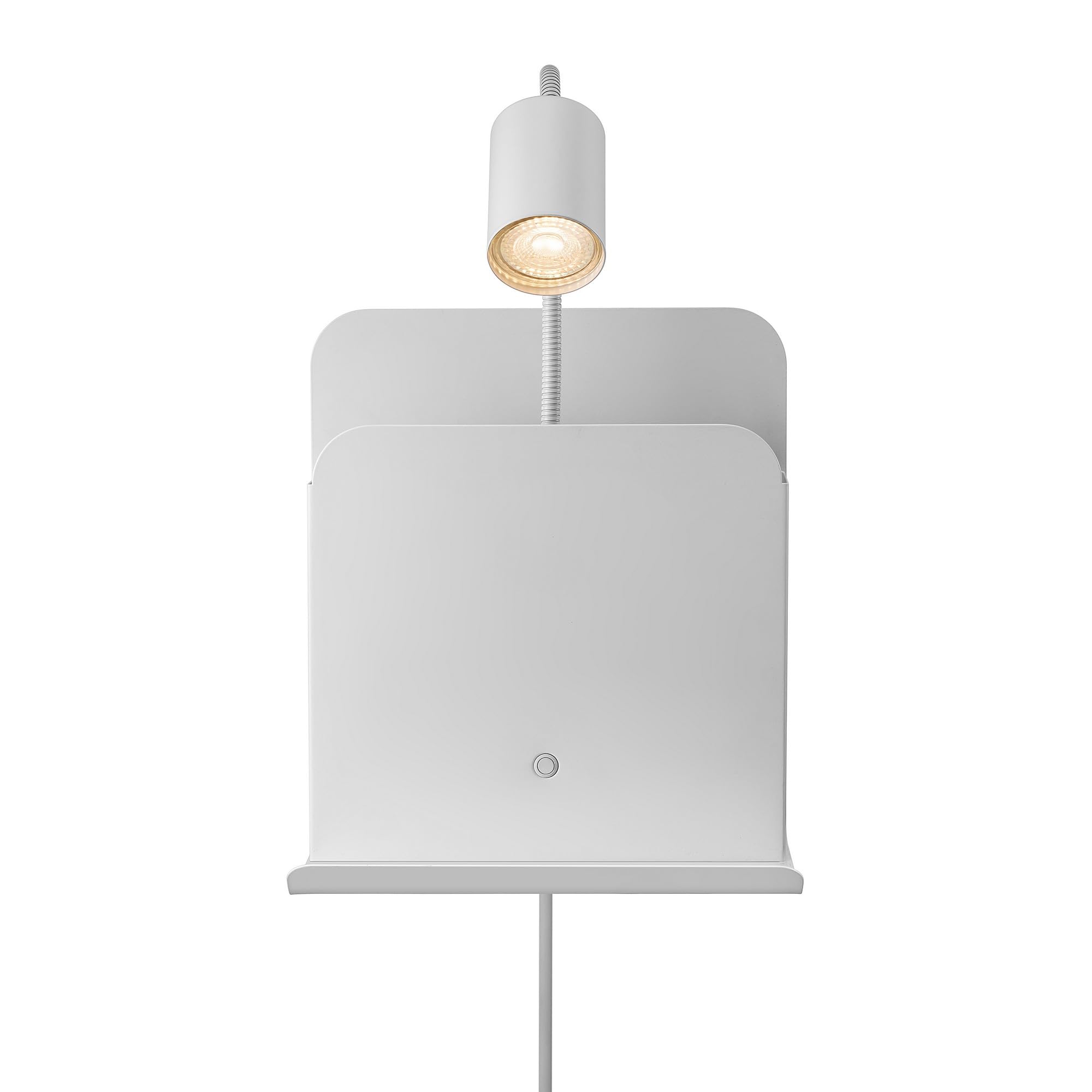 Nordlux Roomi Wall Light White Metal Livingroom GU10 Switch Plug in/Mains