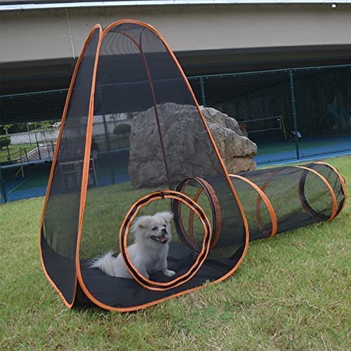 OYX 6-in-1 Katzengehege Outdoor & Indoor – Faltbares Zelt Mit Tunnel Für Katzen, Kaninchen & Kleintiere