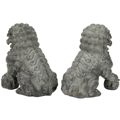Estatua Fu Dog Sentado de 9 pulgadas miniatura 3