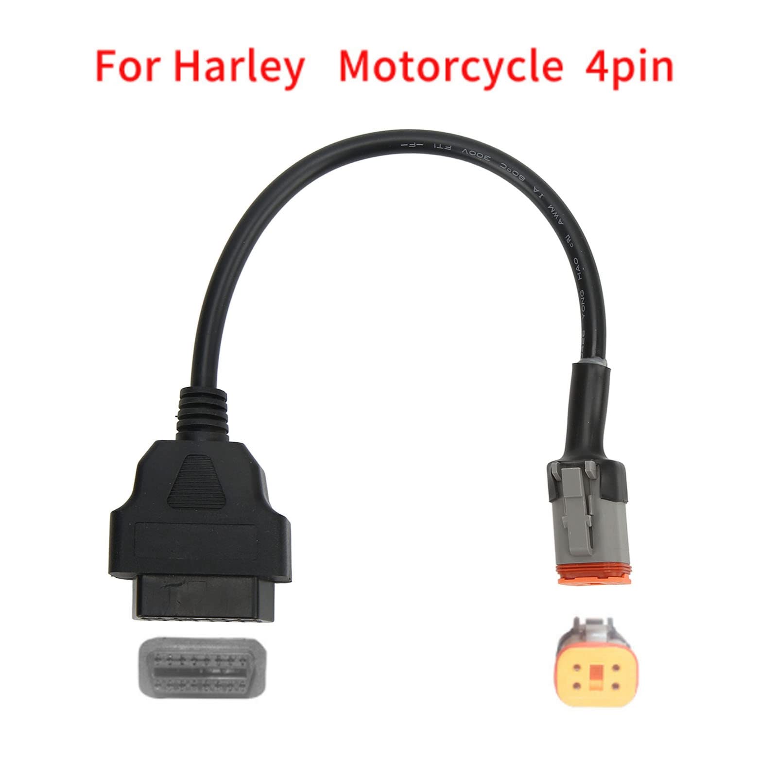 Câble Adaptateur OBD2 4 Broches Vers 16 Broches Pour Moto Kawasaki Et Honda – Diagnostic Facile, Plug And Play