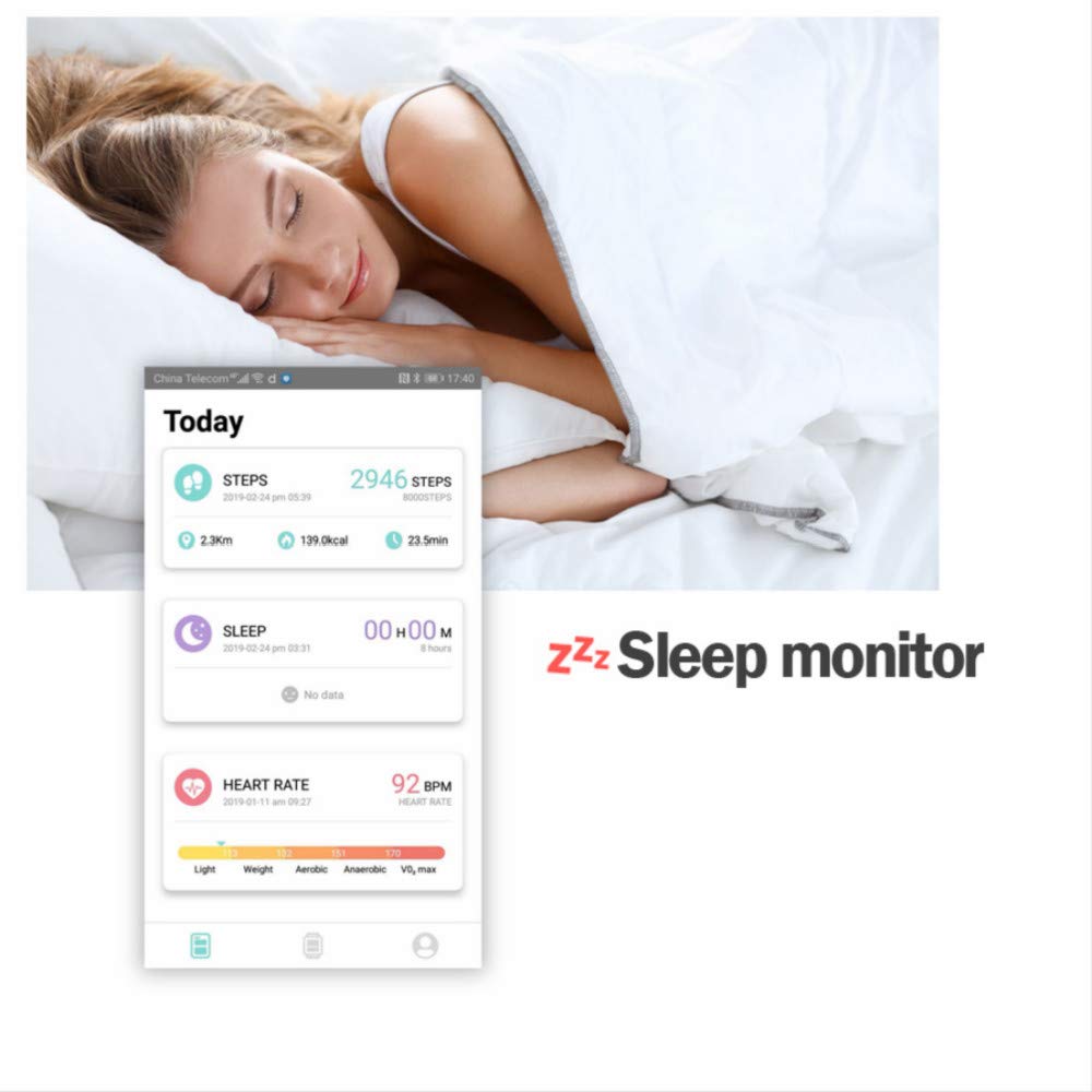 S08 Smartwatch, cardiofrequenzimetro, sonno, monitoraggio della pressione arteriosa Ip68, impermeabile, activity tracker una varietà di modalità di movimento e informazioni, braccialetto rosa