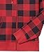 Amazon Essentials Men's Full-Zip Fleece Hoodie (Available in Big & Tall), Black Red Buffalo Plaid, X-Small