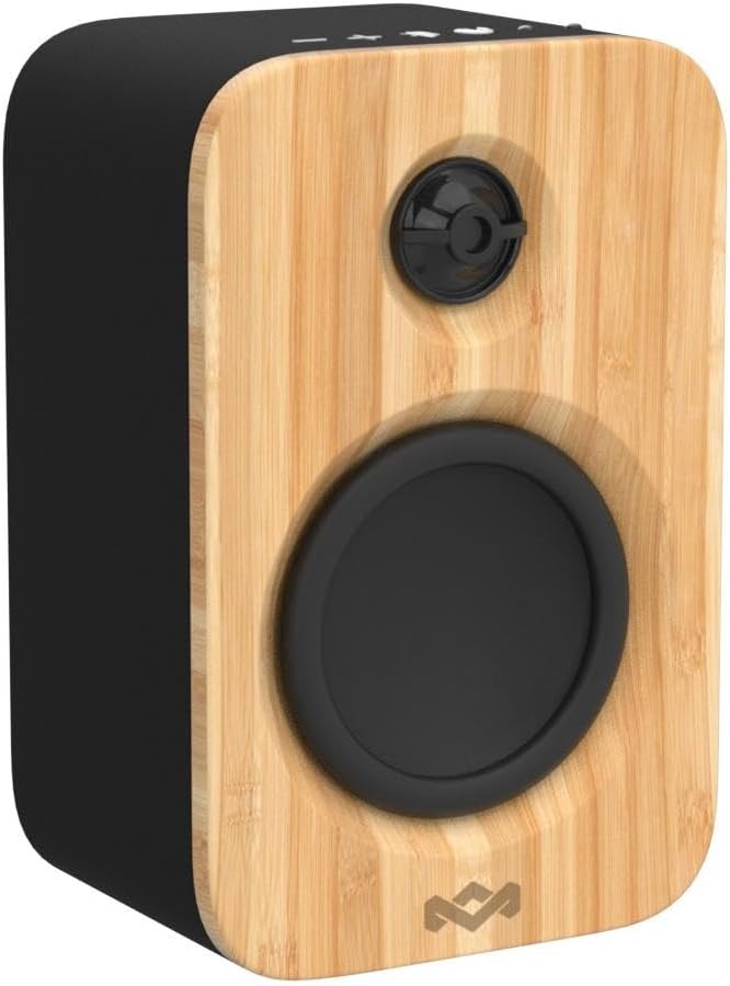 House of Marley Get Together Duo Bluetooth Speakers - Sustainably Manufactured Bookshelf Speakers, Wireless Audio System, Mains Dust/20 Hour Battery, Aux-in Function