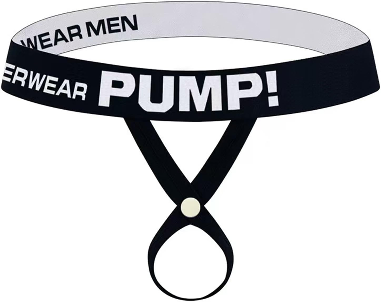 Men's Thong G-string Mens Underwear JockStrap Personalized Stretch Seamless Athletic Supporters with Removable Sexy Fashion Underwear Black 