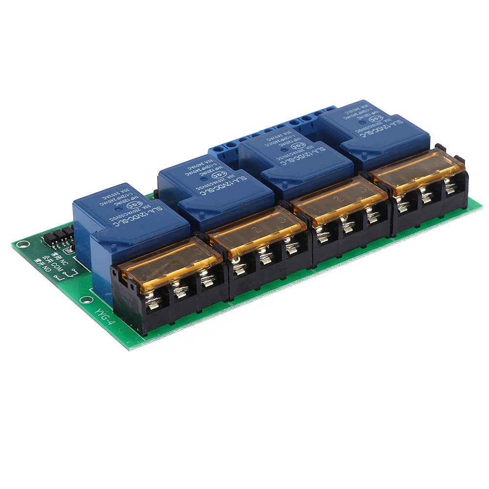 Scheda Espansione Modulo Relè 4 Canali 30A 12VDC per DSP AVR PIC ARM Controllo Industriale