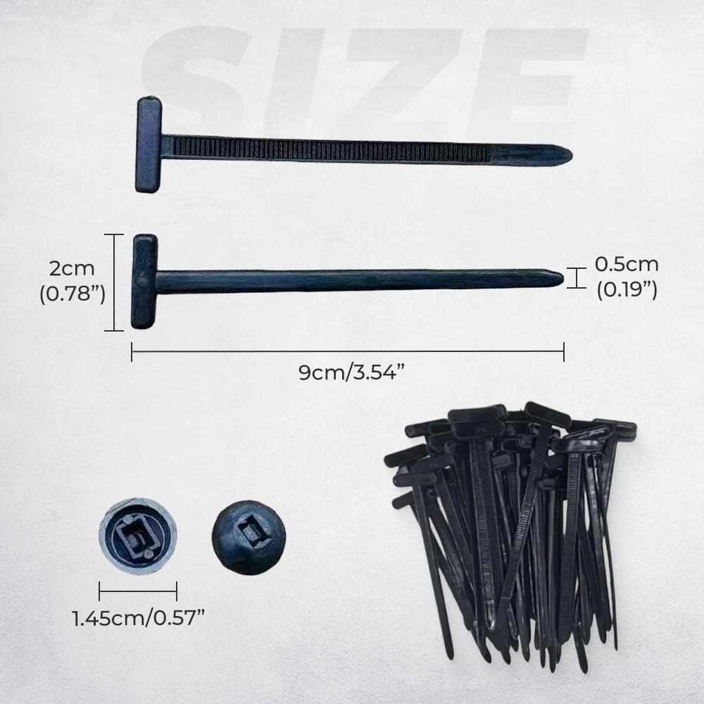 400-Pack Nylon Universal Cable Tie Buckle – Self-Locking Zip Ties With Pin & Button, Heavy-Duty Multipurpose Cable Clips For Quick Fastening & Daily Fixing