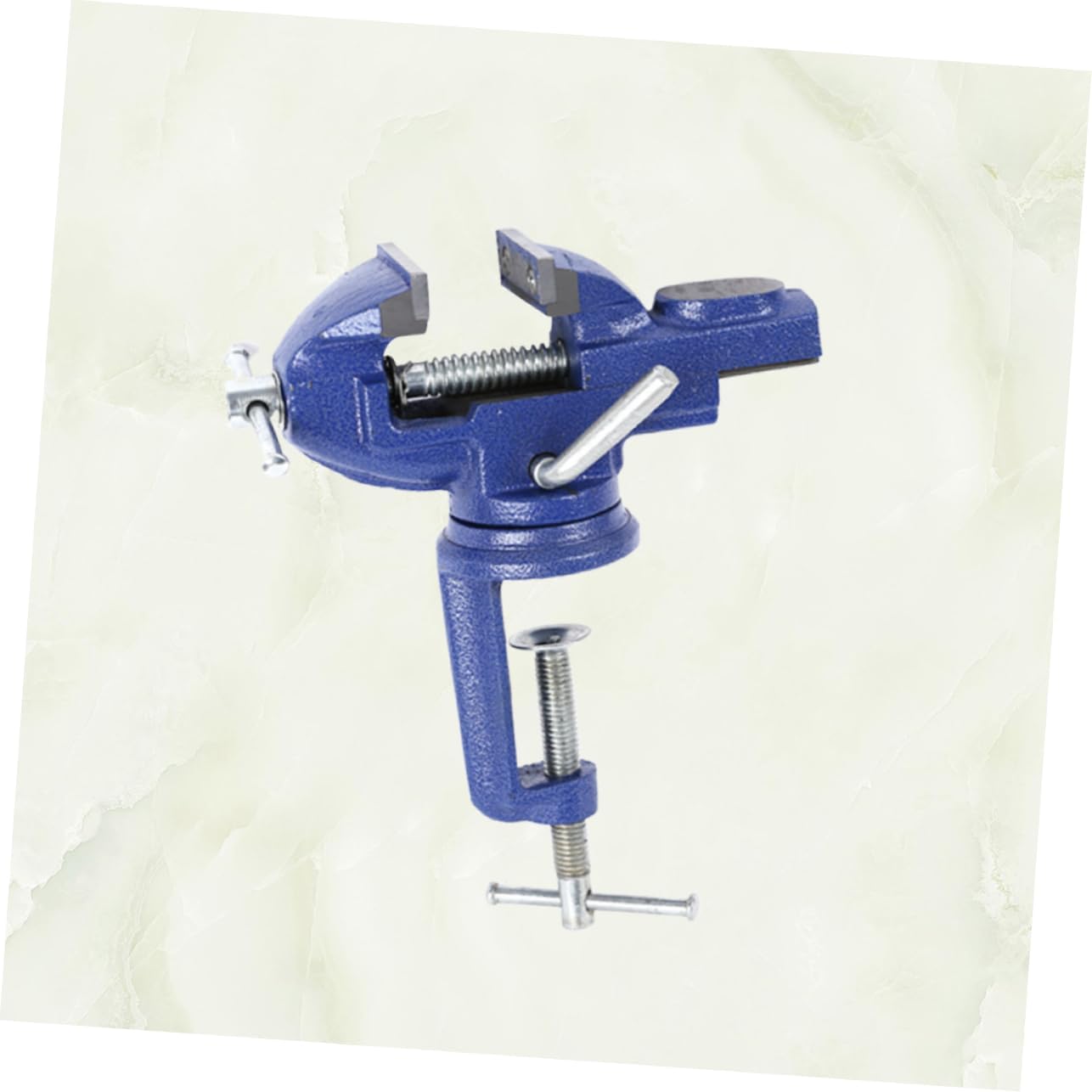 jojofuny Rotatable Mini Table Vise Bench Vise Clamp Die-casting Lightweight Flat for Woodworking Diy Projects