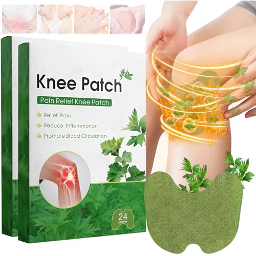 LuckyMoon Pain Relief Patches 48 Pcs, Wormwood Knee Pain Relief Patches for Knee, Back, Neck, Shoulder Inflammation and Muscle Soreness LuckyMoon Pain Relief Patches 48 Pcs, Wormwood Knee Pain Relief Patches for Knee, Back, Neck, Shoulder Inflammation and Muscle Soreness