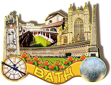 England Bath Wooden Magnet 3D Fridge Magnets Travel Collectible Souvenirs Decorations Handmade Crafts-2 image 5