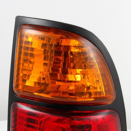 AKKON - For Toyota Tundra Pickup Truck Red Clear Lens Rear Tail Lights Brake Lamps Replacement Pair Left+ Right